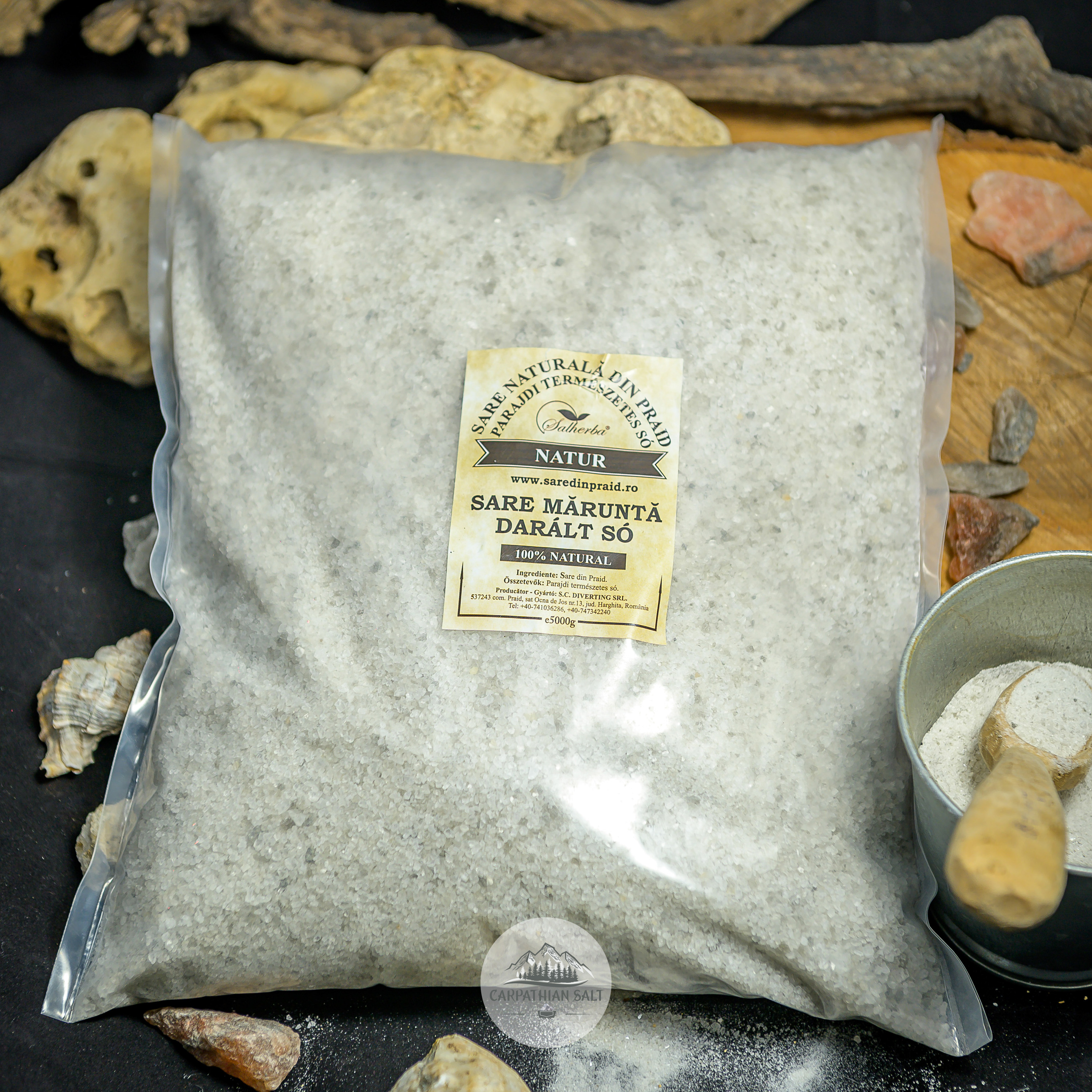 Sare minerală măruntă din Praid, sac 5kg